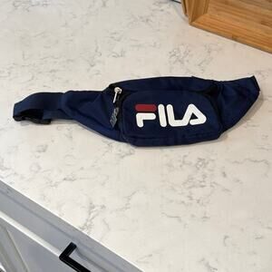 FILA Navy Blue Waist Bag sling bag Fanny pack 90s vibe street wear travel
